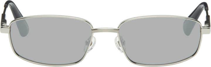 Photo: JACQUEMUS Silver 'The Sera' Sunglasses