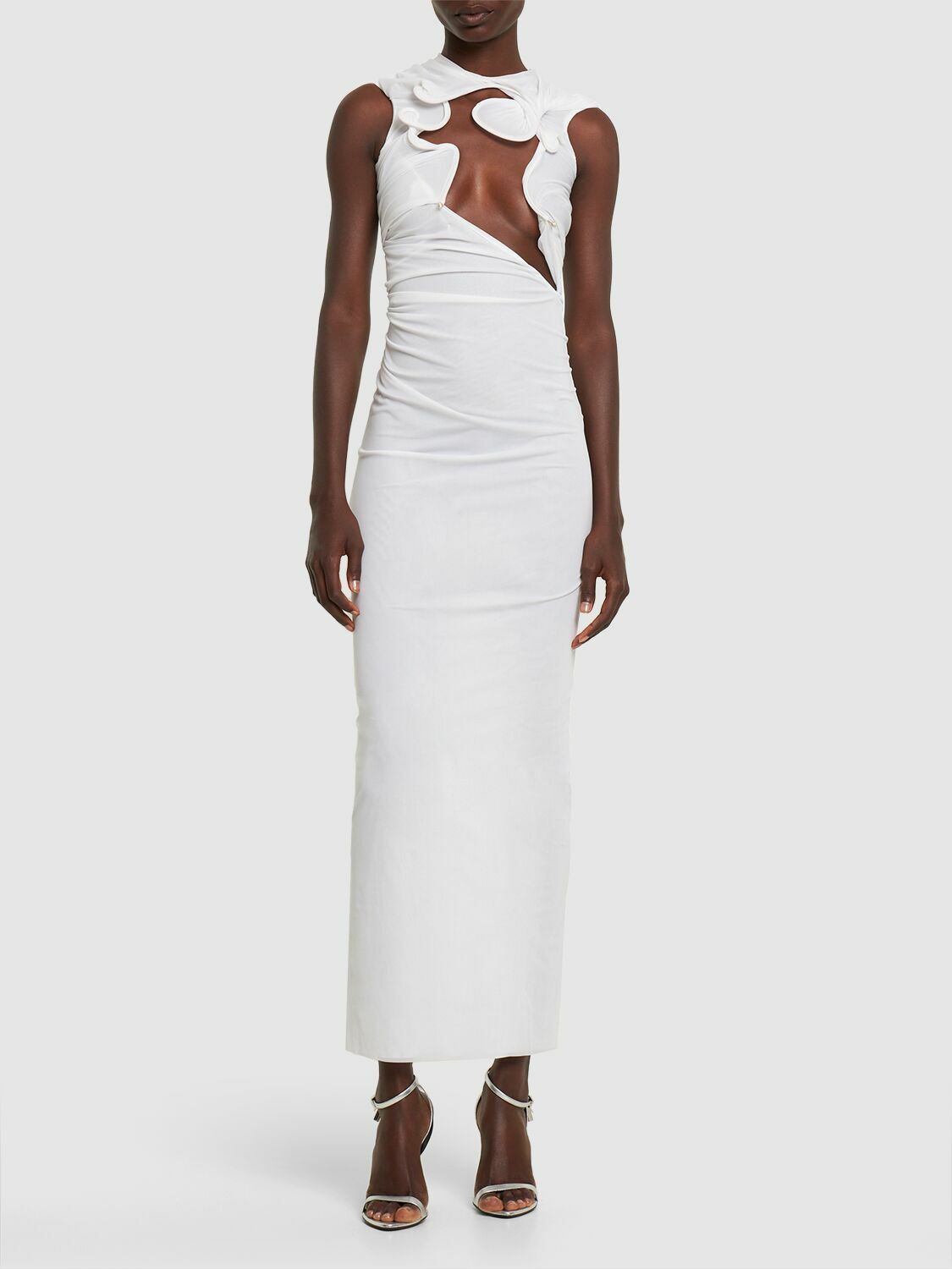 white christmas dresses Black Venus Cutout Gown – BAD BLVD main image 0