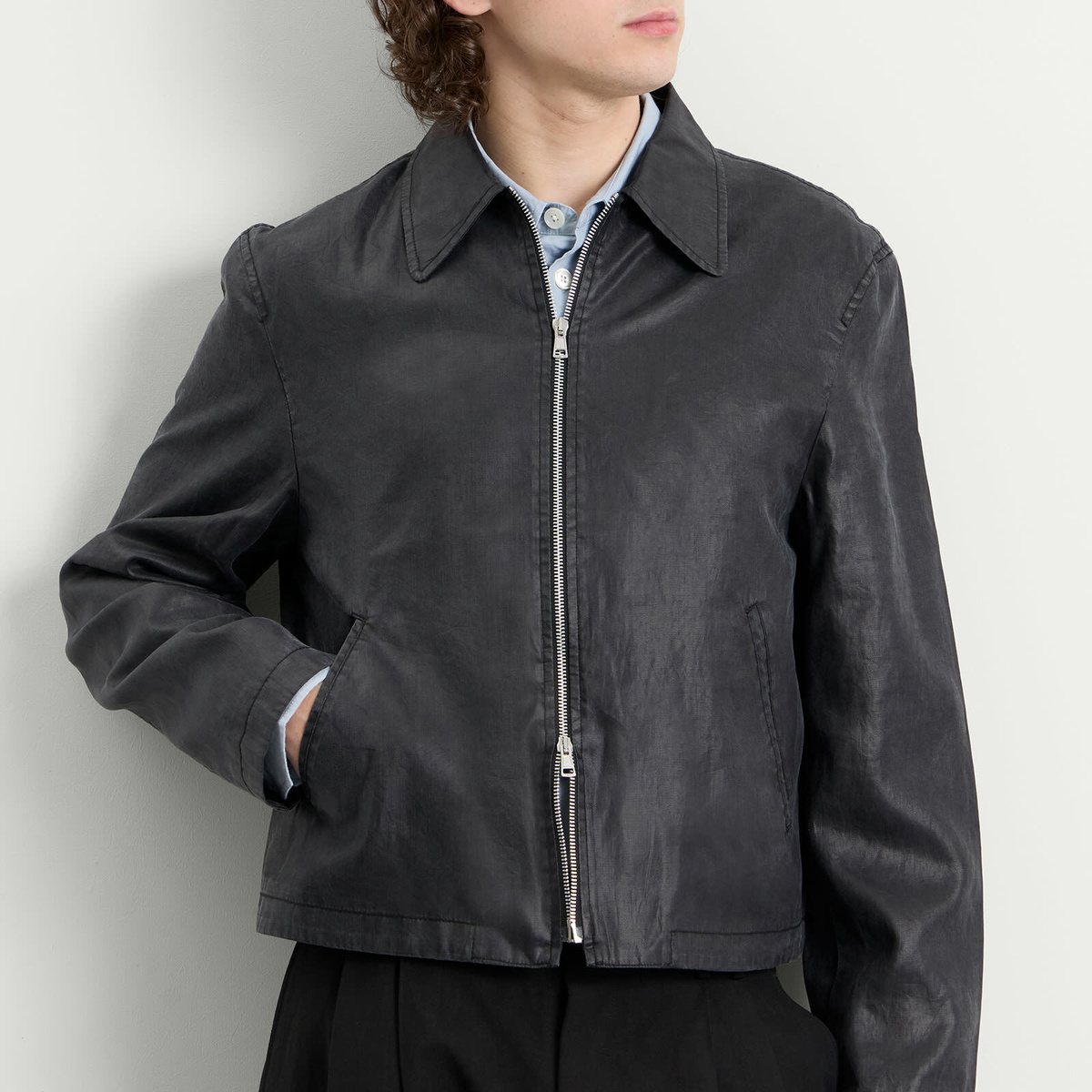 Our Legacy Men's Mini Jacket Worker in Lacquer Black