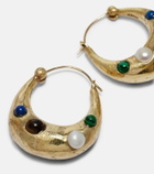 Alémais Jem Rainbow embellished hoop earrings