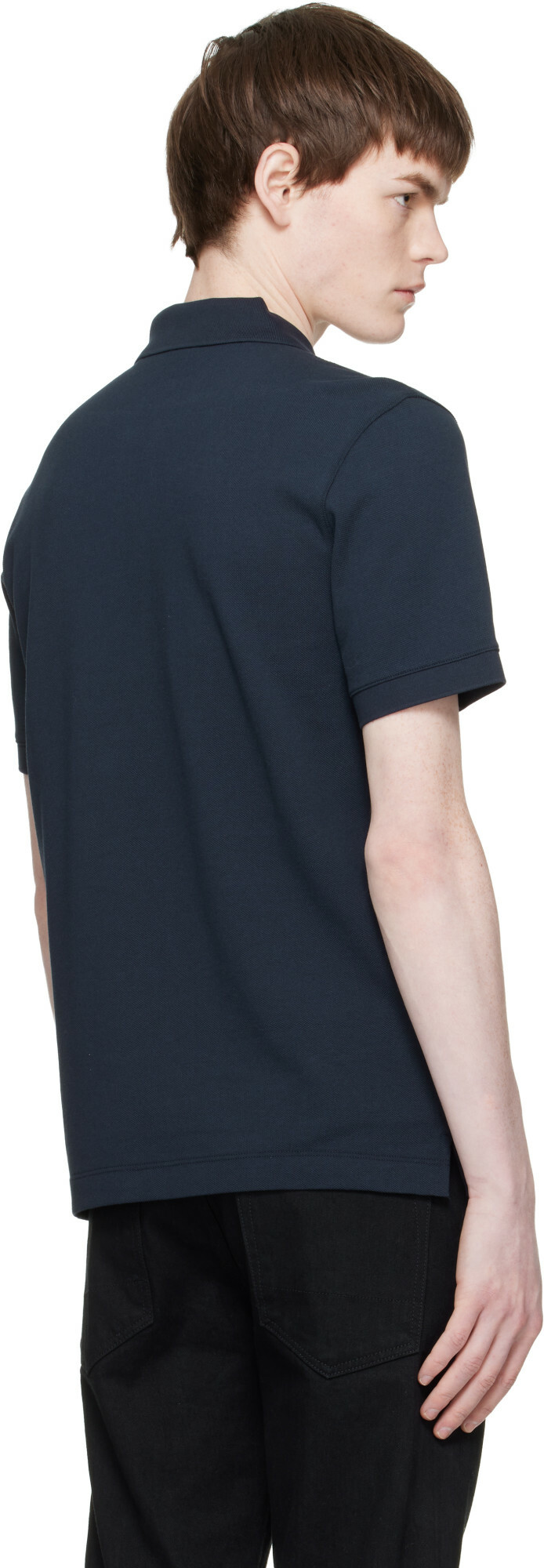 BOSS Navy Regular-Fit Cotton Polo