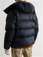 Burberry - Hooded Panelled Quilted Shell Down Jacket - Blue