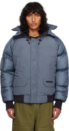 Canada Goose Blue 'Black Label' Paradigm Chilliwack Bomber Down Jacket