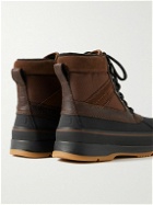 Sorel - Ankeny™ II Leather- and Suede-Trimmed Nylon and Rubber Boots - Brown