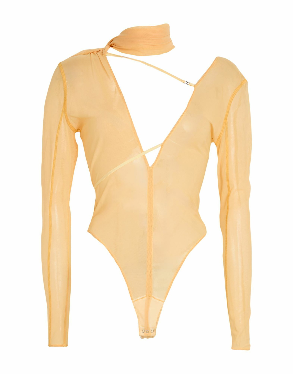 Jacquemus Womens Bodysuit Apricot