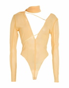Jacquemus Womens Bodysuit Apricot