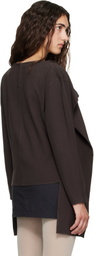 Belle Anna Brown Stream Top