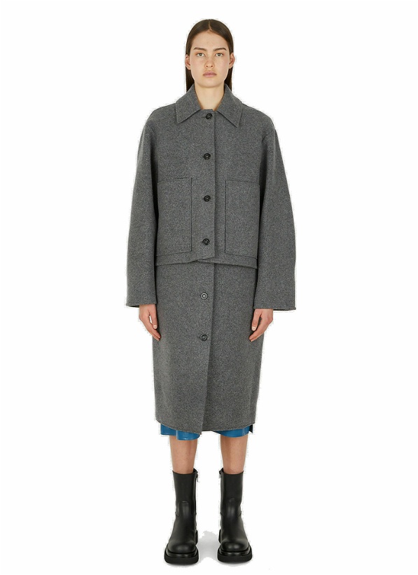 Photo: Layered Coat in Grey