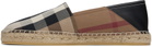 Burberry Brown Vintage Check Espadrilles