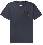 Maison Margiela - Printed Organic Cotton-Jersey T-Shirt - Blue