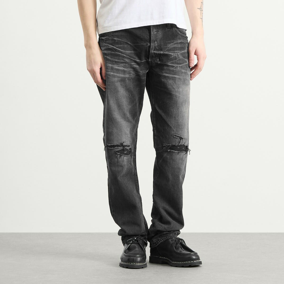 Mastercraft Union Men's Edo Straight Fit Jeans in Black