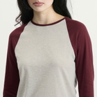 Good American Women's Raglan T-Shirt in Vintage Grey