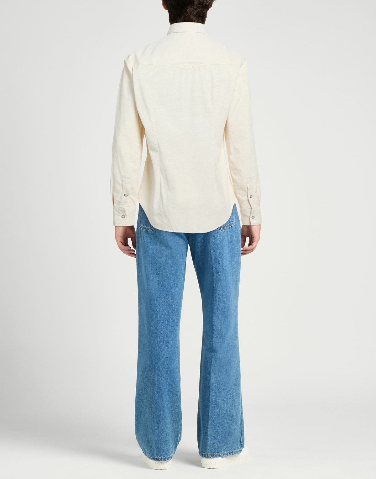 Eleventy Mens Shirt Cream