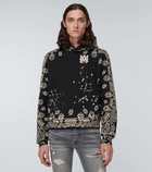 Amiri Bandana cotton jersey hoodie