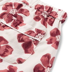 Desmond & Dempsey - Victor Printed Cotton Pyjama Shorts - Men - Red