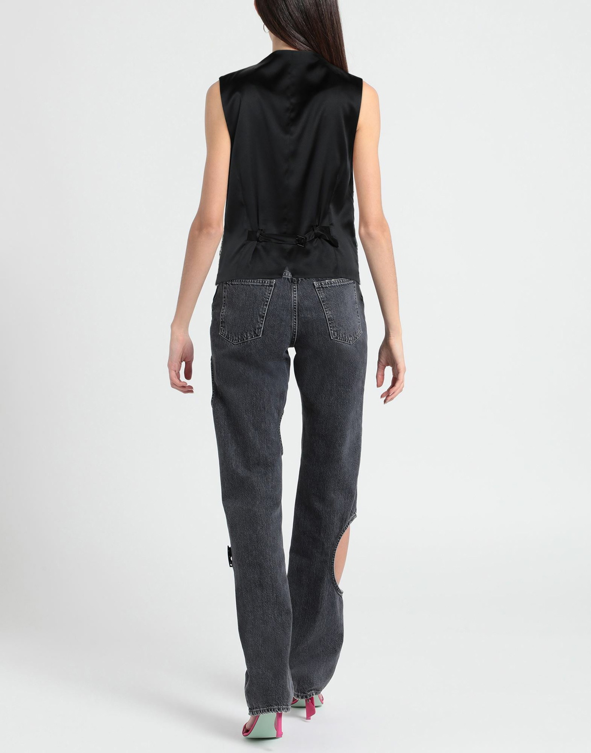 Dolce & gabbana Womens Tailored Vest in Silver