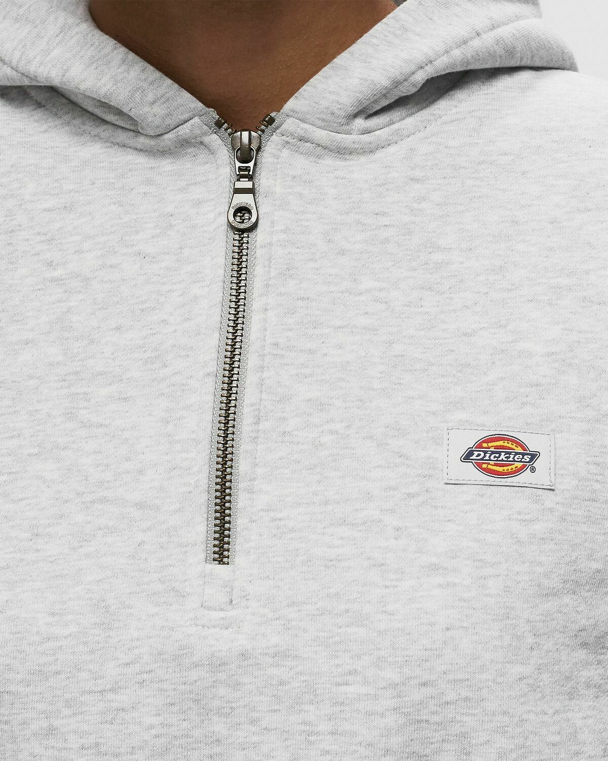 Dickies  Oakport 1/4 Zip Hoodie Grey Half Zips