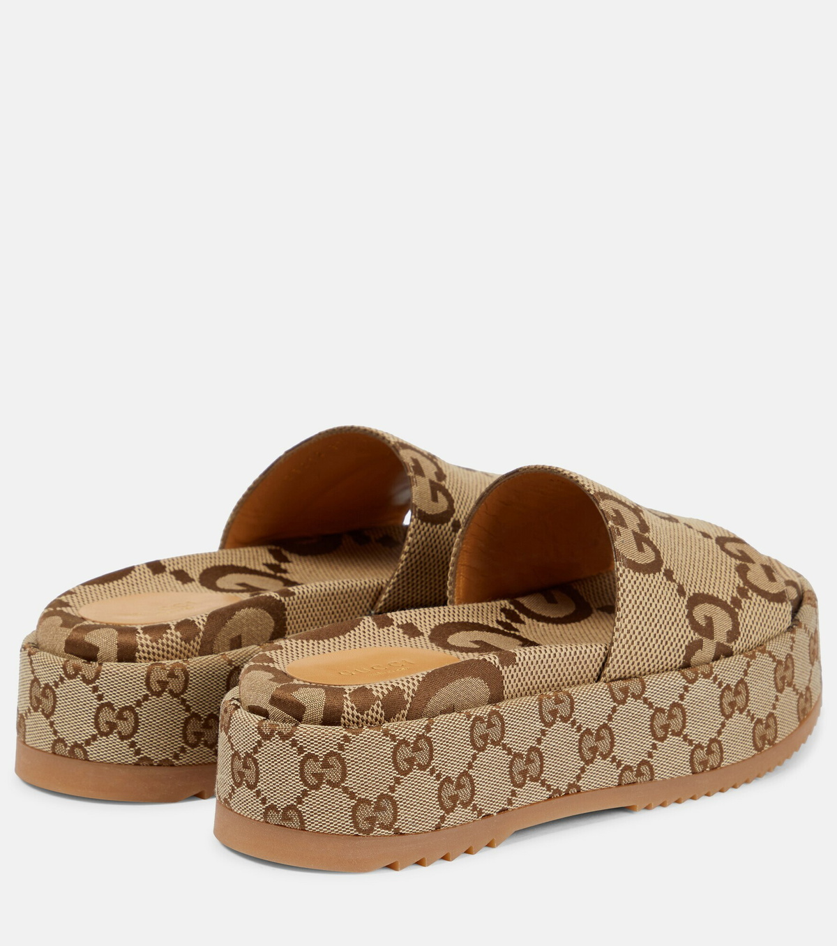 Gucci - GG Maxi canvas platform slides Gucci