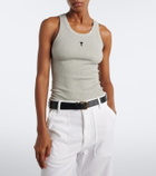 Ami Paris Ami de Cœur cotton jersey tank top