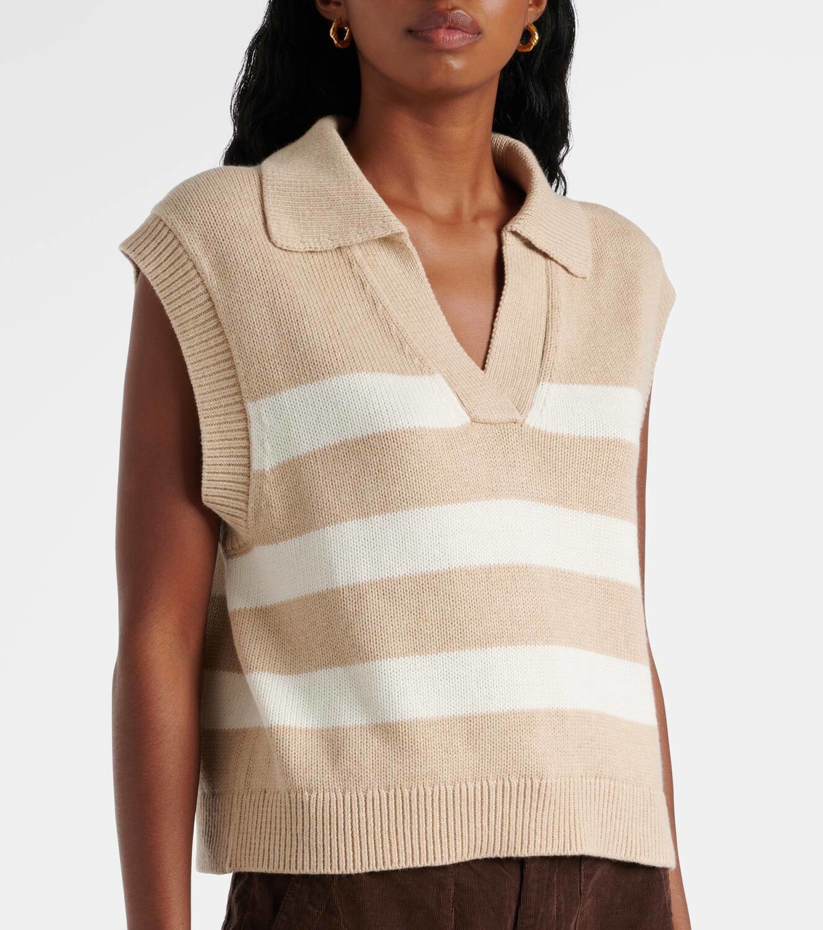 Velvet Mariette cotton and cashmere sweater vest