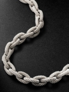 PATTARAPHAN - Textured Rhodium-Plated Sterling Silver Necklace