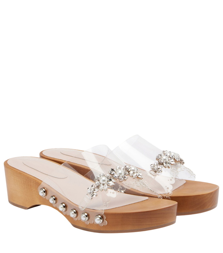 Photo: Simone Rocha Embellished PVC clogs