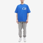 Cole Buxton Men's Italic CB T-Shirt in Cobalt Blue