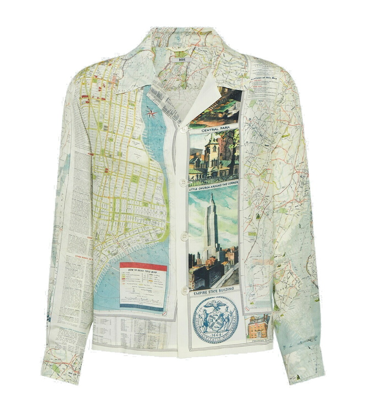 Photo: Bode New York City Map silk shirt