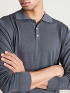 Barena - Pevaron Merino Wool Polo Shirt - Gray