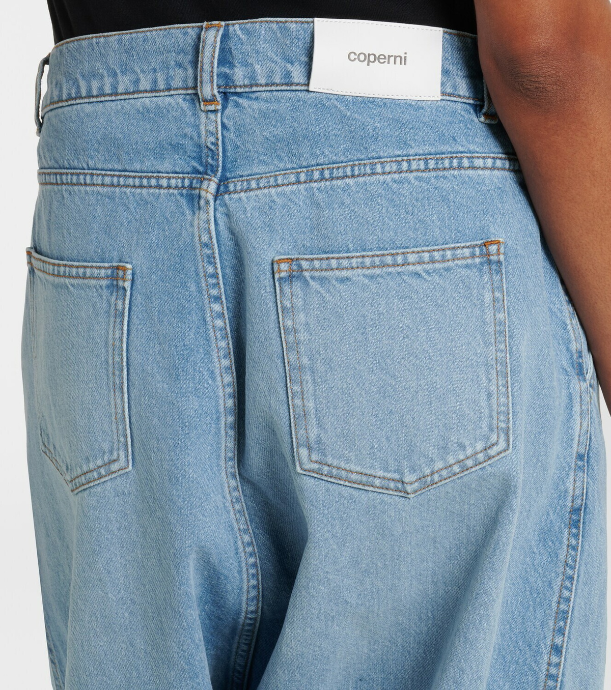 Coperni Front-slit balloon jeans