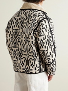 Marant - Nelkis Fleece-Lined Panelled Jacquard Jacket - Black