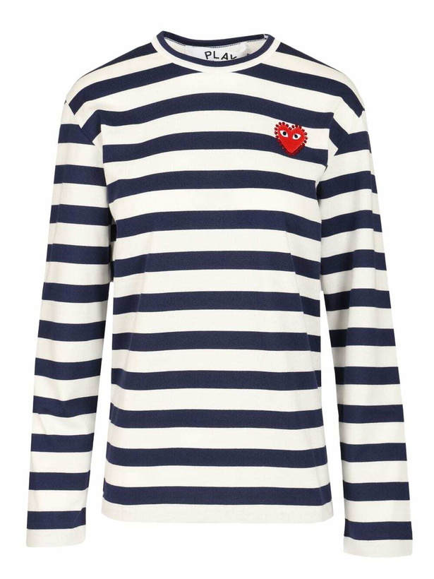 Photo: Comme des Garçons Play Striped Cotton Sweater