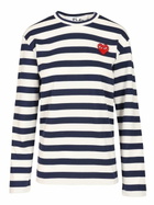 Comme des Garçons Play Striped Cotton Sweater