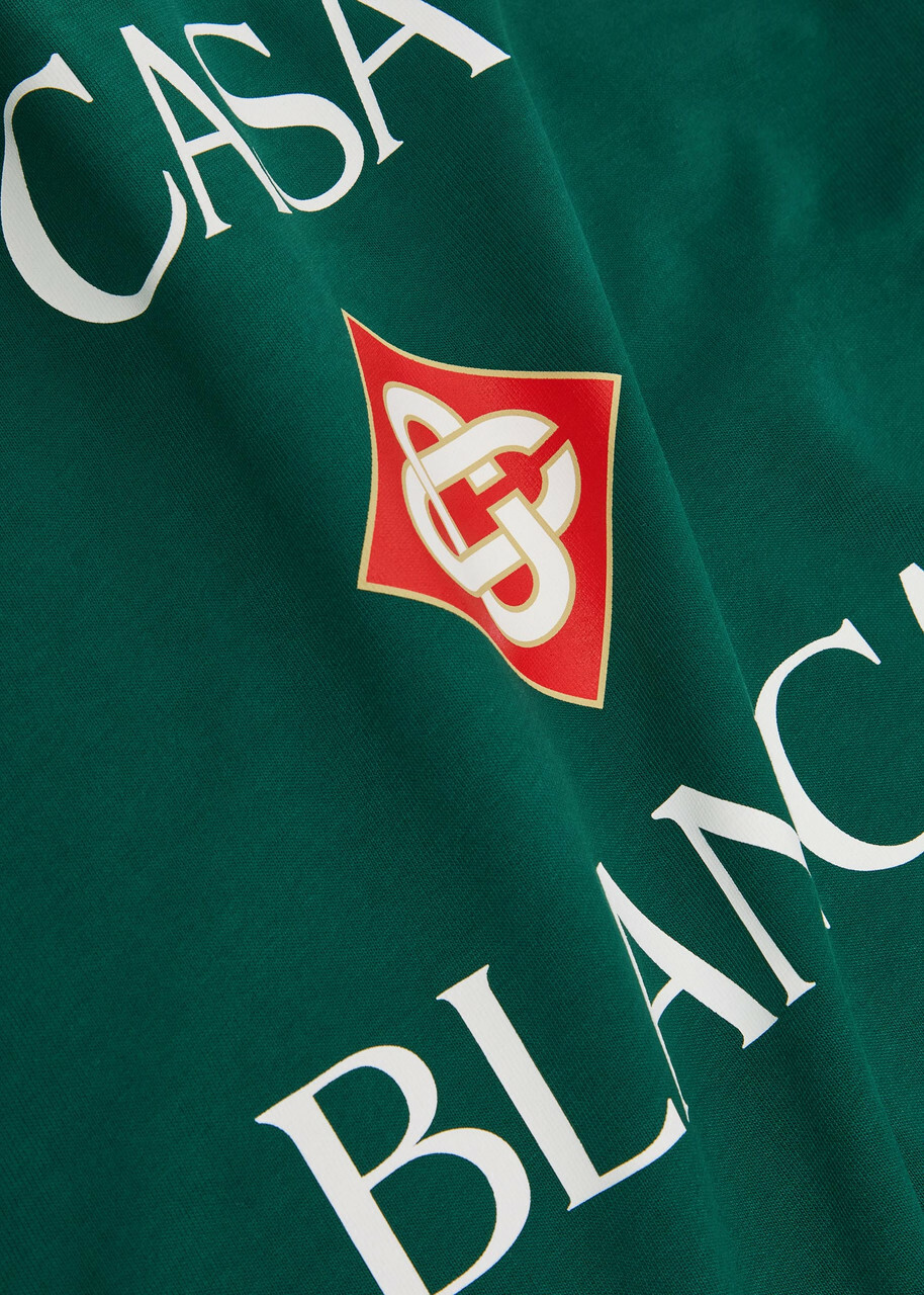 Casablanca Logo-print Cotton T-shirt Green