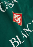 Casablanca Logo-print Cotton T-shirt Green