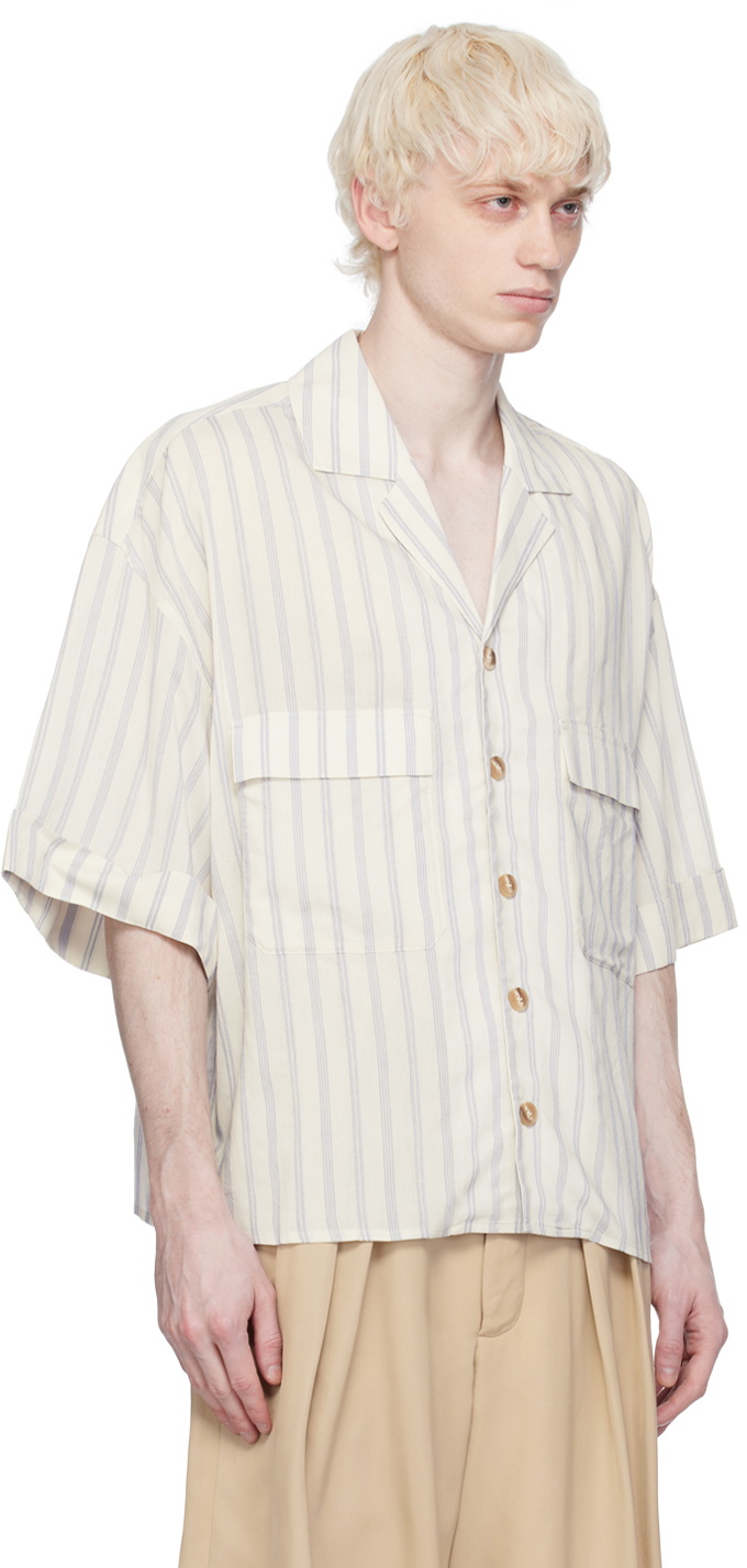 King & Tuckfield White Bowling Shirt