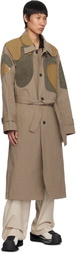 Craig Green Beige Utility Patch Trench Coat