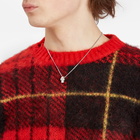 Alexander McQueen Men's Skull Necklace in Palladium 