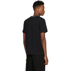 Noah NYC Black Jacquard Collar T-Shirt