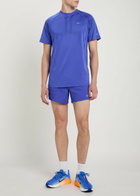 Nike Dri-fit Adv Perforated Jersey Running T-shirt Blue