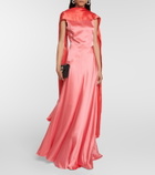 Roksanda Scarf-detail silk gown