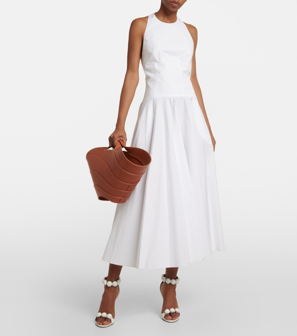 Alaïa Khaima Medium leather tote bag ALAÏA