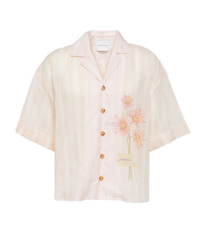 Photo: King & Tuckfield Floral oversized cotton bowling shirt