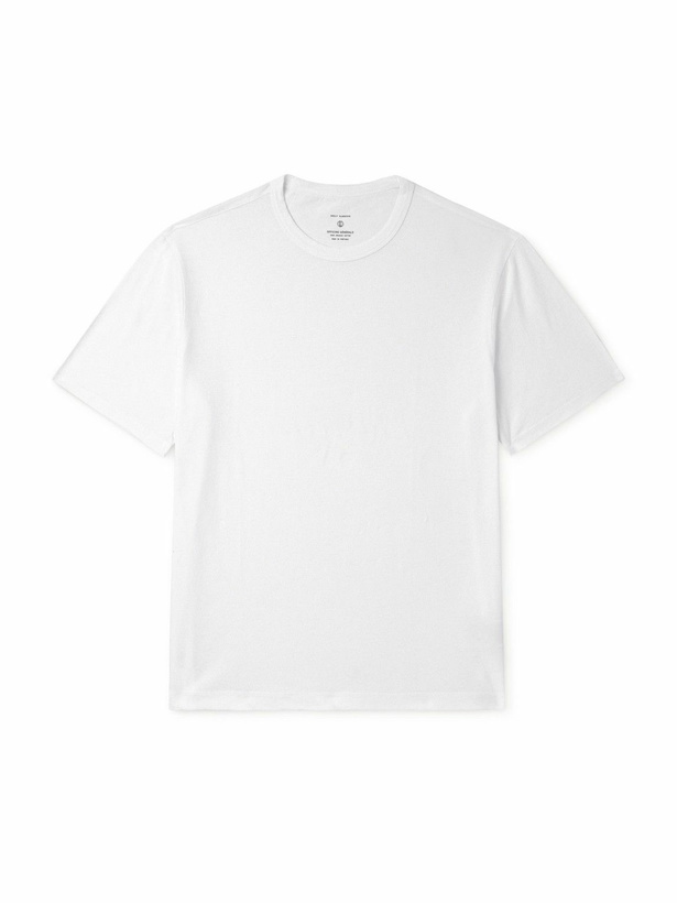Photo: Officine Générale - Three-Pack Organic Cotton-Jersey T-Shirts - White