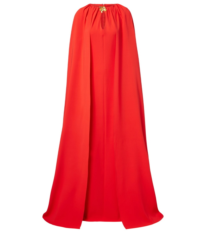 Photo: Oscar de la Renta Cyclamen silk-blend georgette kaftan
