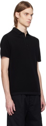 Reigning Champ Black Supima Pique Ace Polo