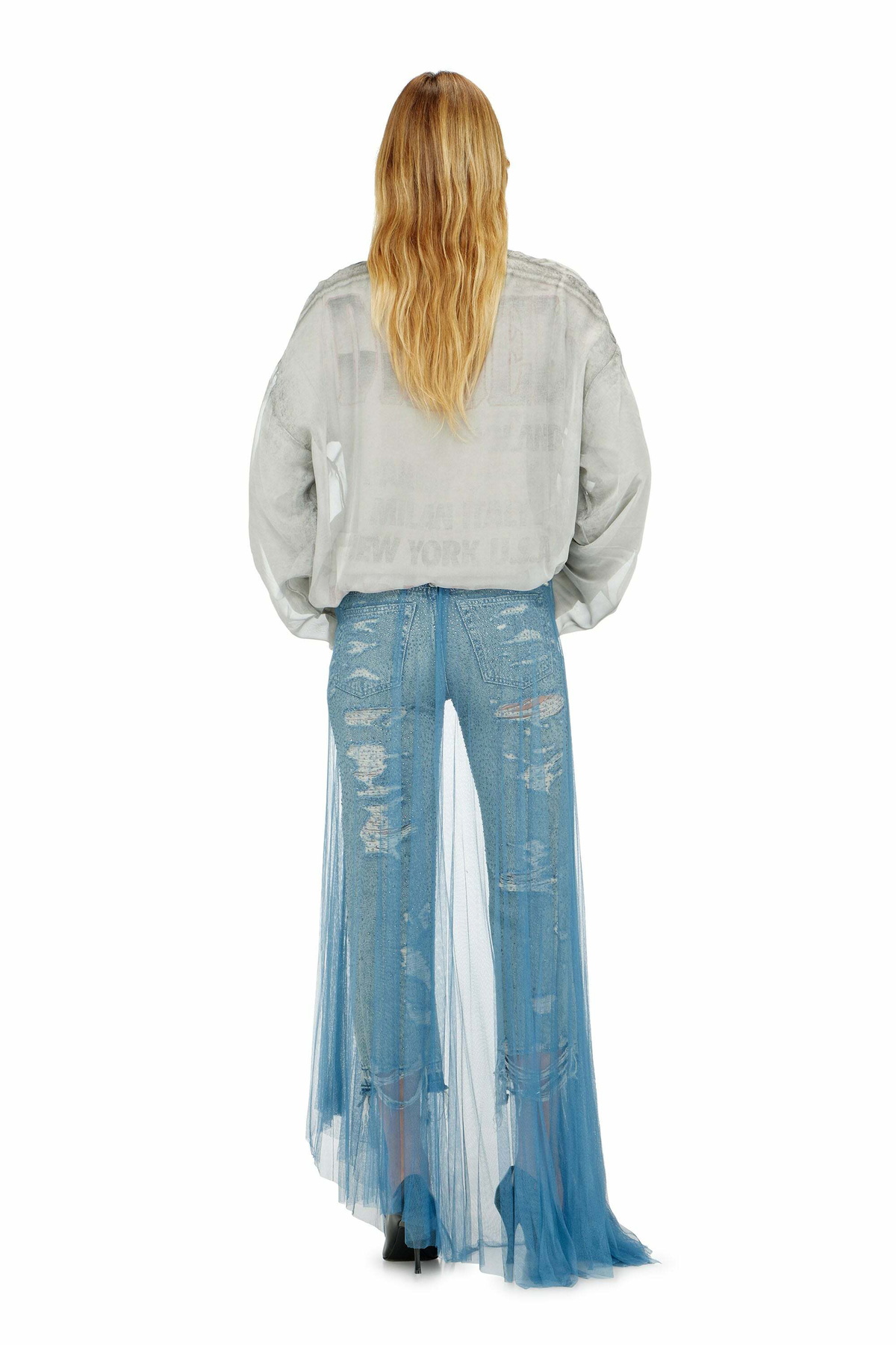 Diesel Regular Jeans Regular Waist D-Aisi, Medium blue, Zip fly