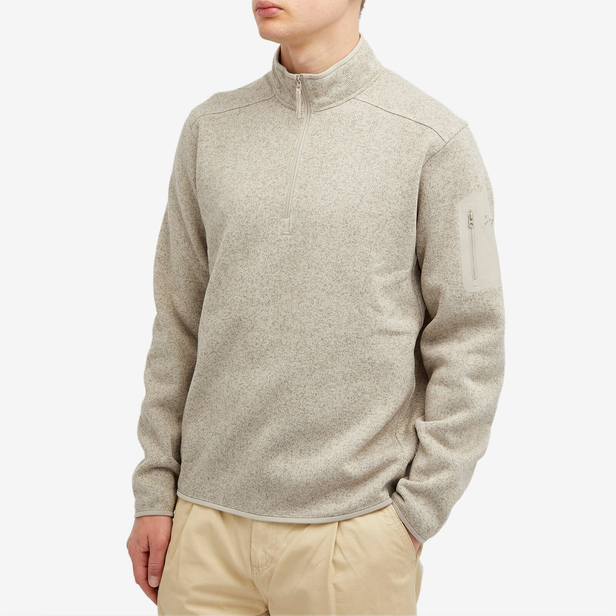 Arc'teryx Men's Covert 1/2 Zip Fleece Jacket in Rune Heather