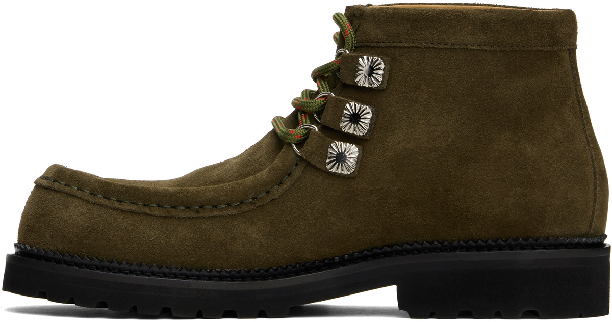Toga Virilis Khaki Square Toe Boots