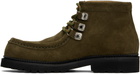 Toga Virilis Khaki Square Toe Boots